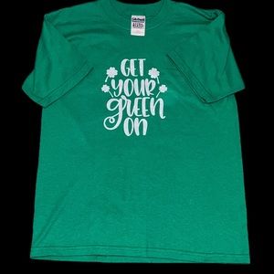 Green unisex St.Patty Day Tee